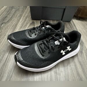 Under Armour Black and White Running Sneakers
